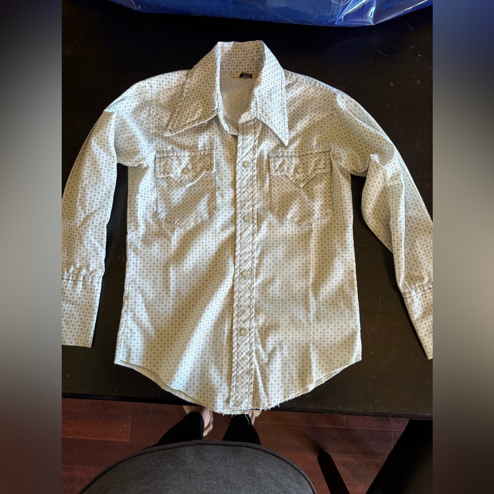 Tex Son Vintage peal button shirt